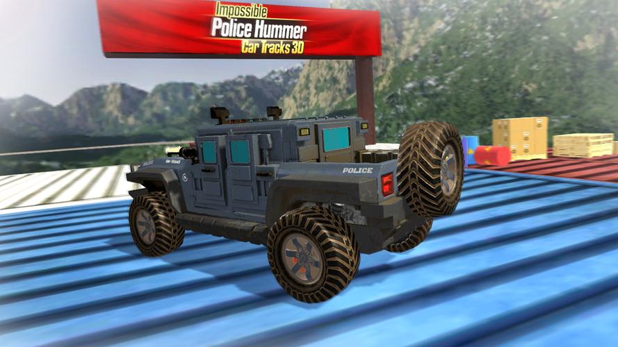 Impossible Ramp Hummer Car 3D應用截圖第2張