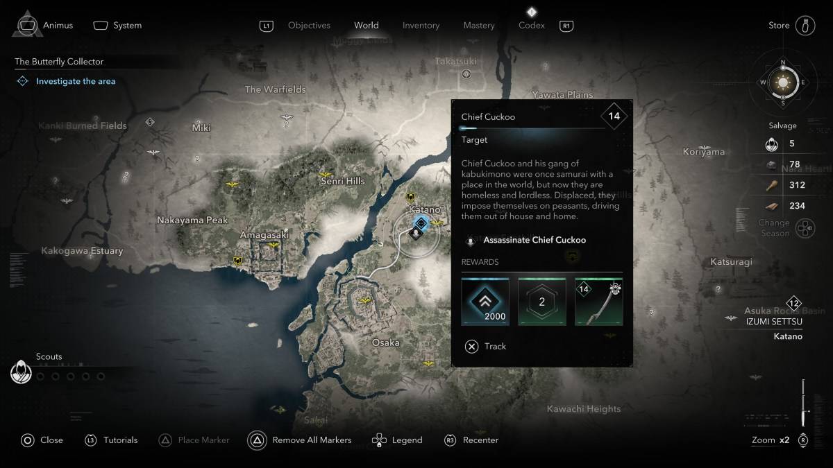 Comment et où trouver tous les membres de Kabukimono dans le chef Cuckoo de Creed Shadows d'Assassin