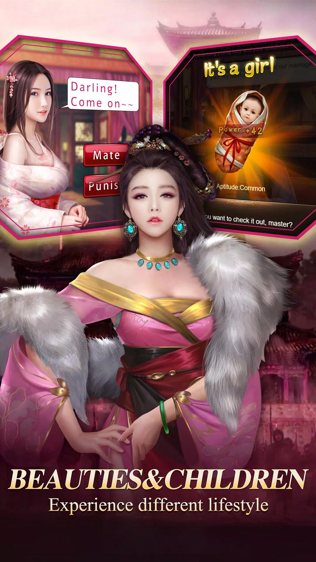 Emperor and Beauties Captura de pantalla 2