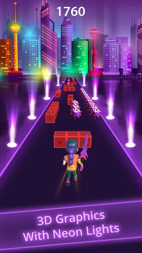 Blade Slash Runner on Beats 3D Capture d'écran 3