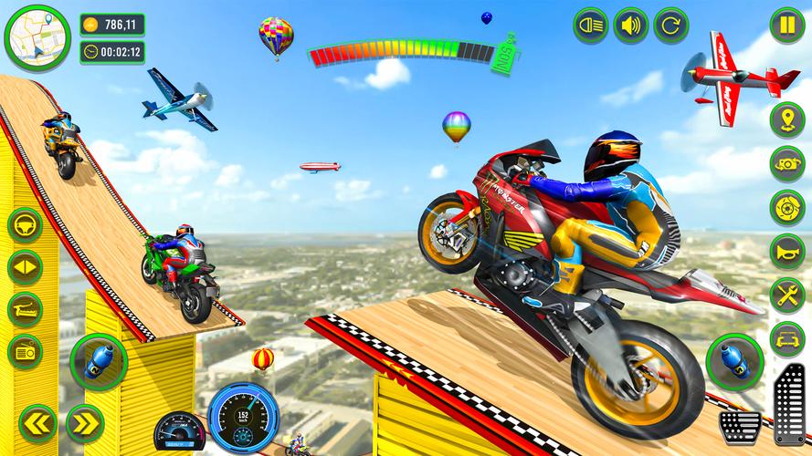 Mega Ramp Stunts Bike Games 3d應用截圖第2張
