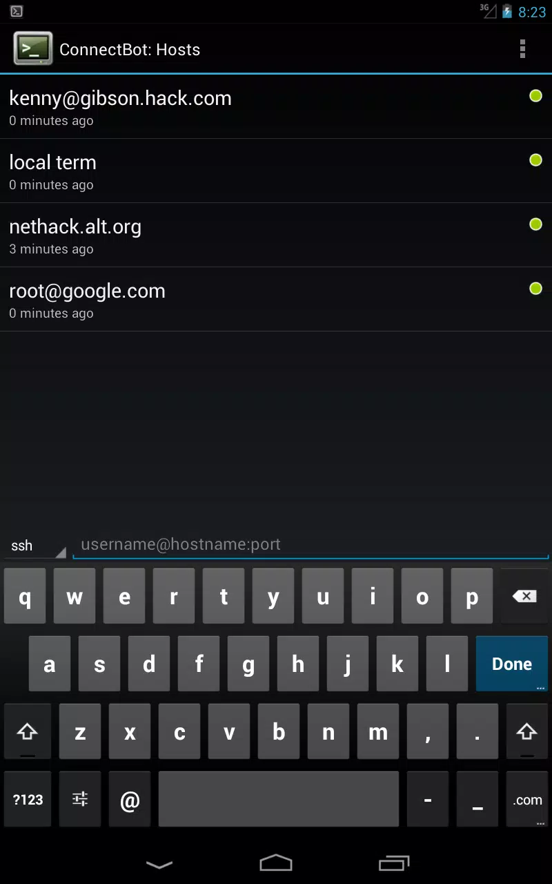 ConnectBot Schermafbeelding 2