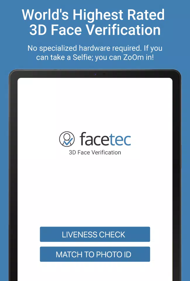 FaceTec Demo ဖန်သားပြင်ဓာတ်ပုံ 3