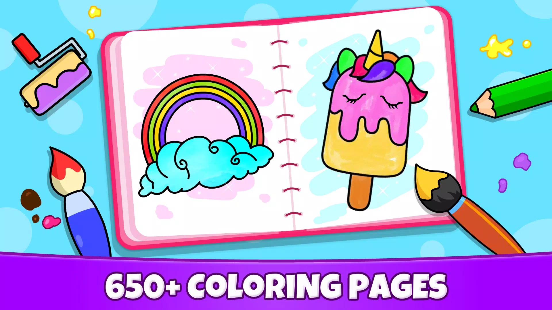 Unicorn Coloring ဖန်သားပြင်ဓာတ်ပုံ 1