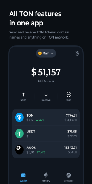 Tonkeeper-TON Wallet Captura de pantalla 1