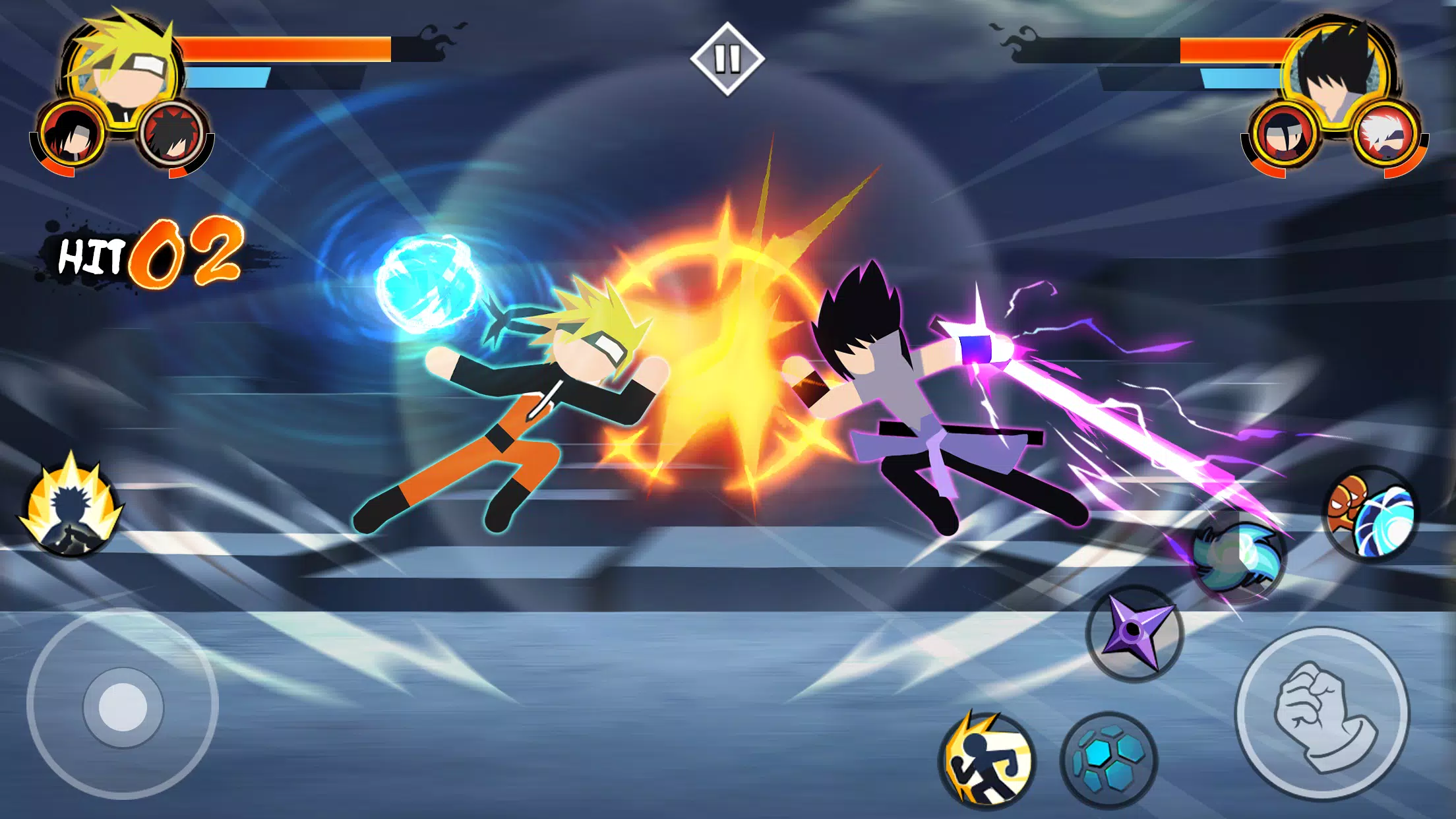Stick Ninja - 3v3 Battle ဖန်သားပြင်ဓာတ်ပုံ 0