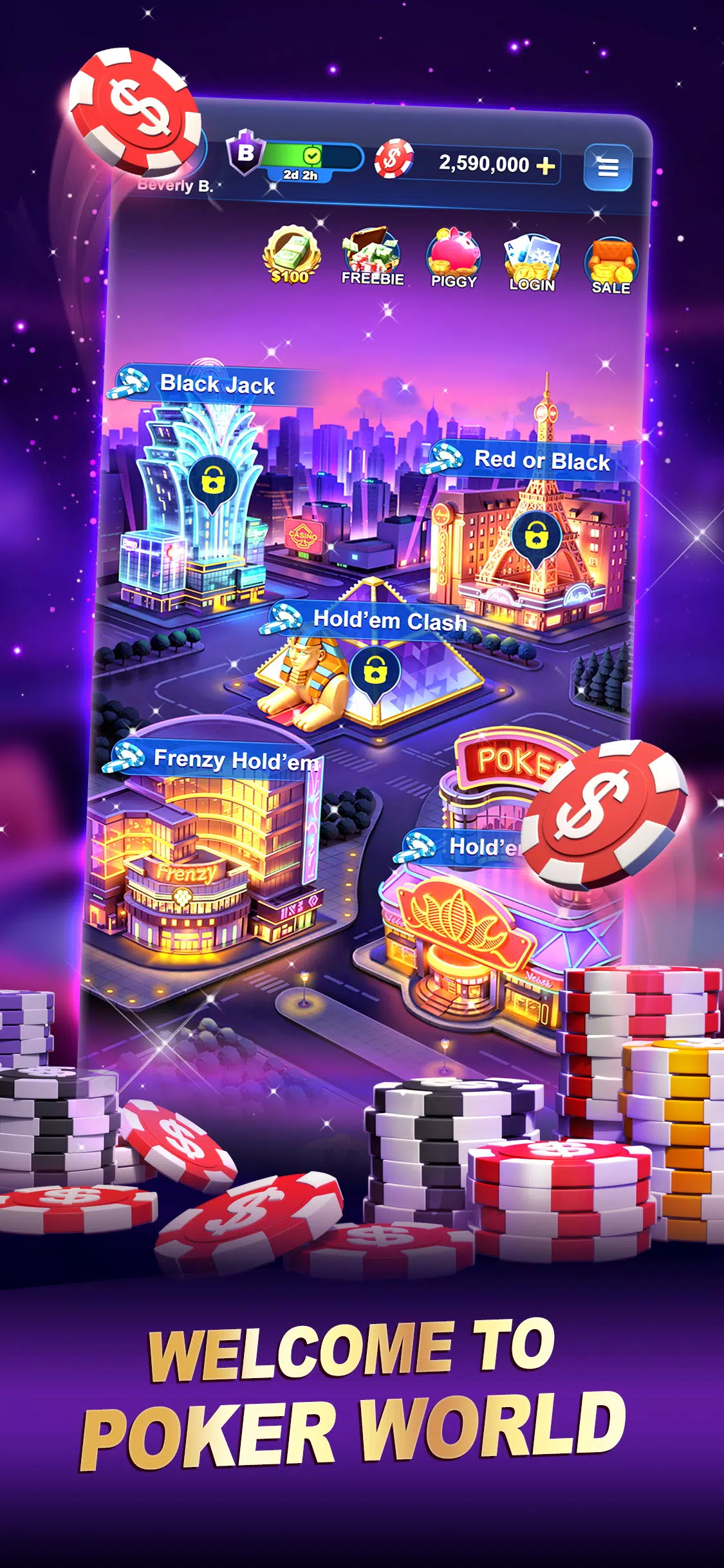 Poker World-Hold'em Frenzy應用截圖第0張