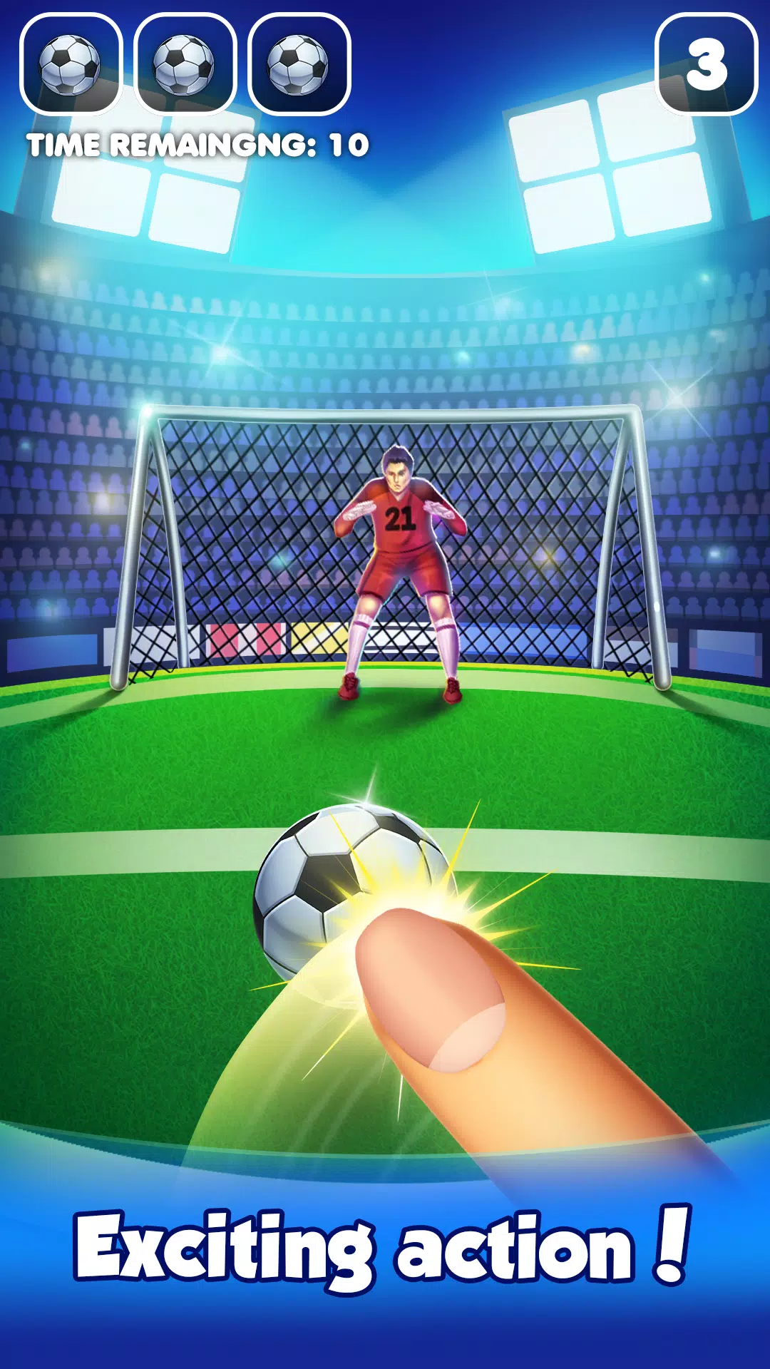 Flick Football : Soccer Game Capture d'écran 0