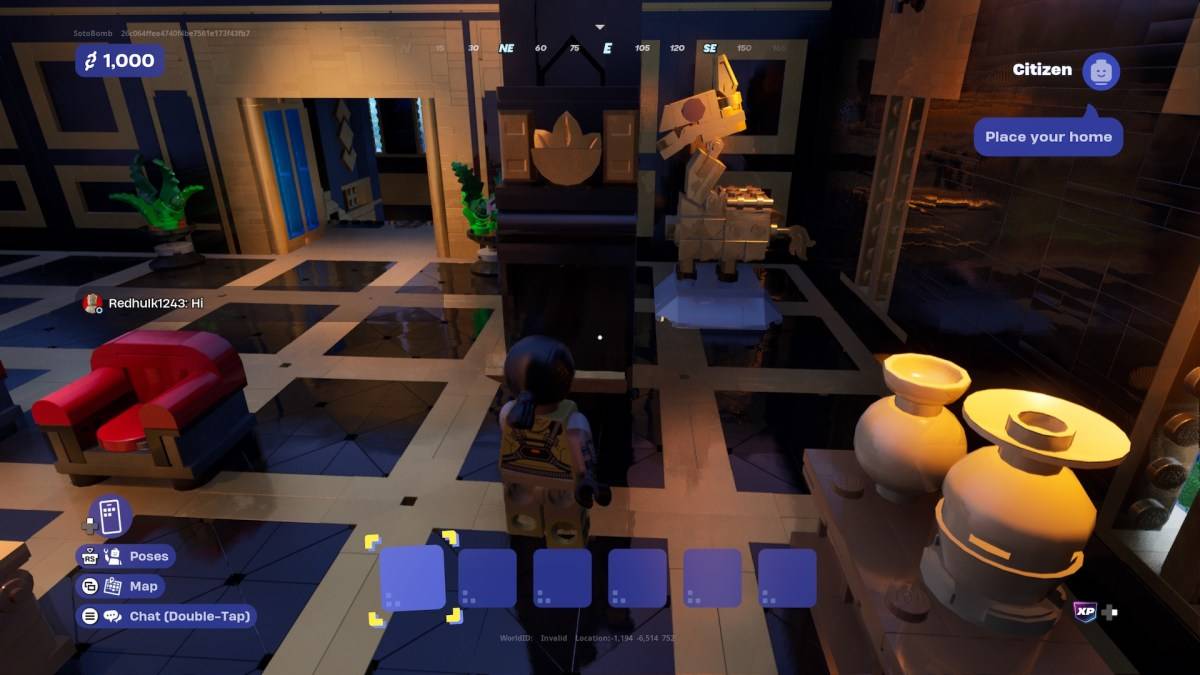 Image: Entrance to the bank vault in LEGO Fortnite Brick Life