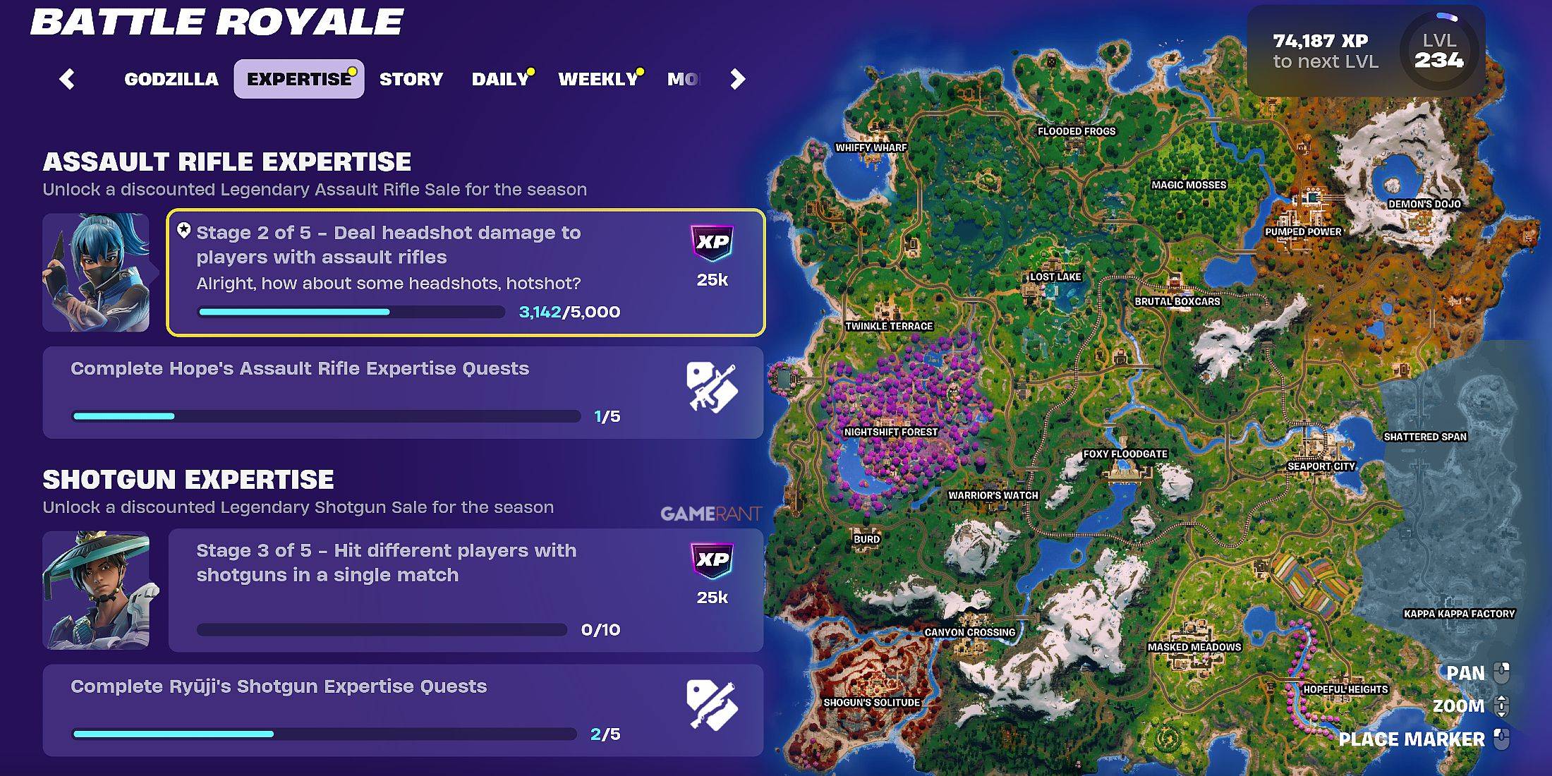 示例武器专业知识任务