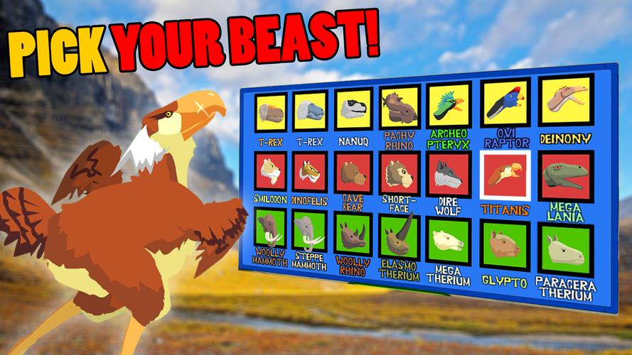 T-Rex Fights Ice Age Beasts應用截圖第1張