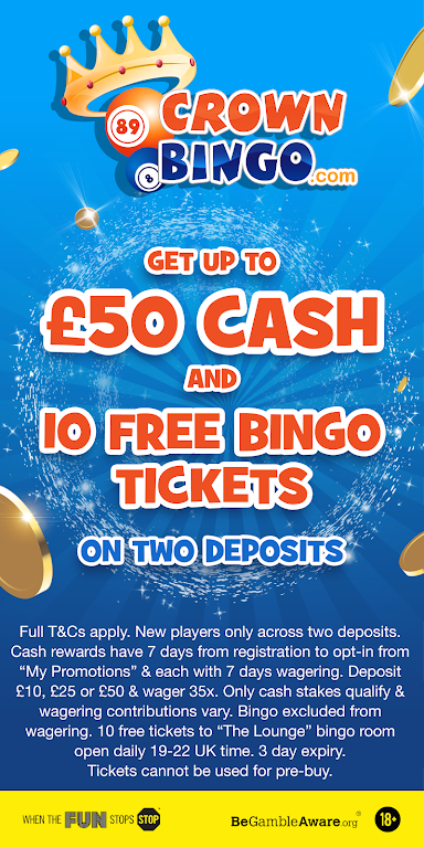 Crown Bingo: Bingo Jackpots & Online Slots Schermafbeelding 1