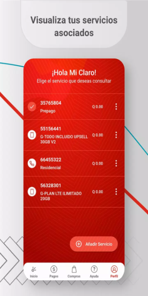 Schermata Mi Claro 1