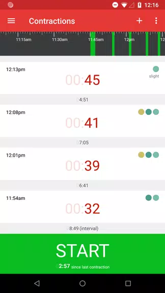 Contractions Timer for Labor Tangkapan skrin 0