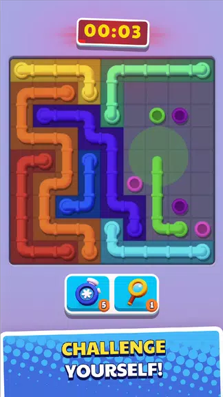 Connect Pipe! Color Line Game Schermafbeelding 3