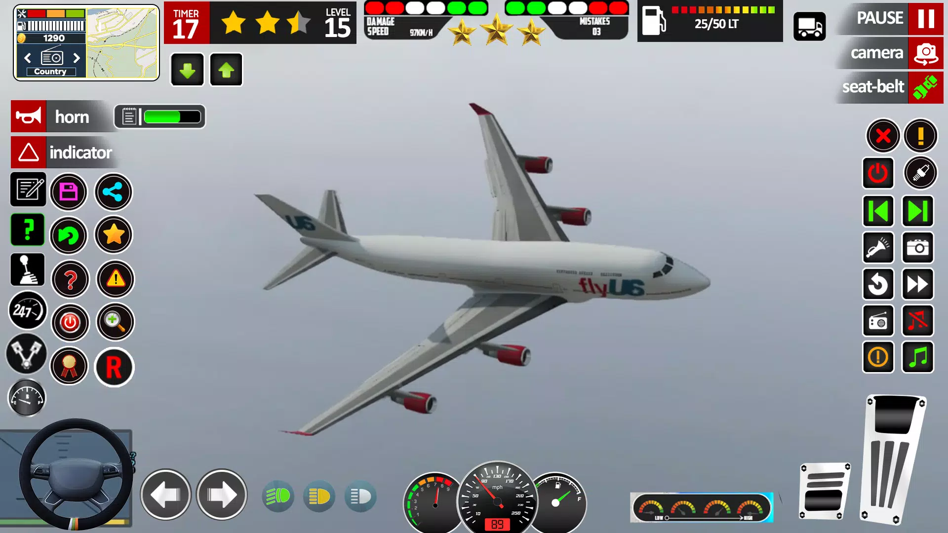 Plane Game Flight Simulator 3d ဖန်သားပြင်ဓာတ်ပုံ 3