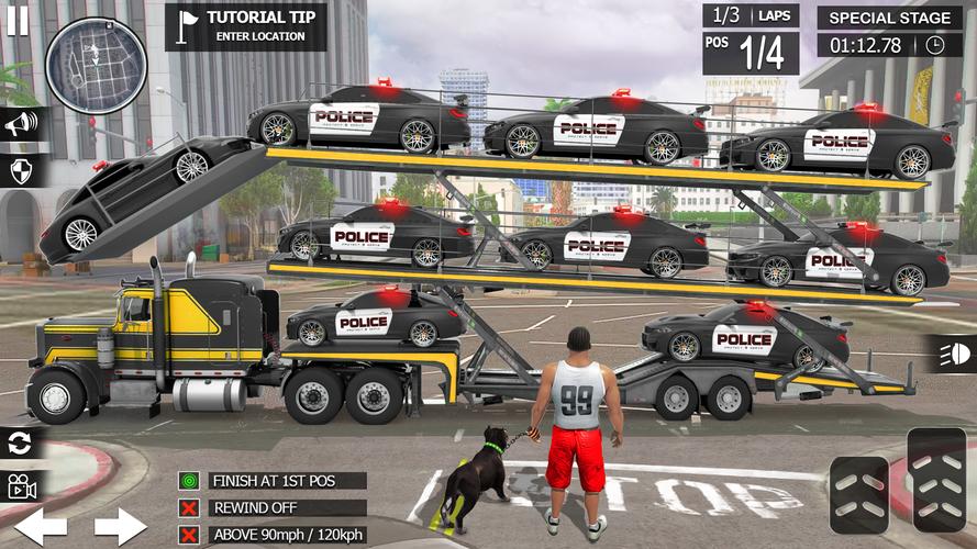 US police Cars Transport truck應用截圖第3張