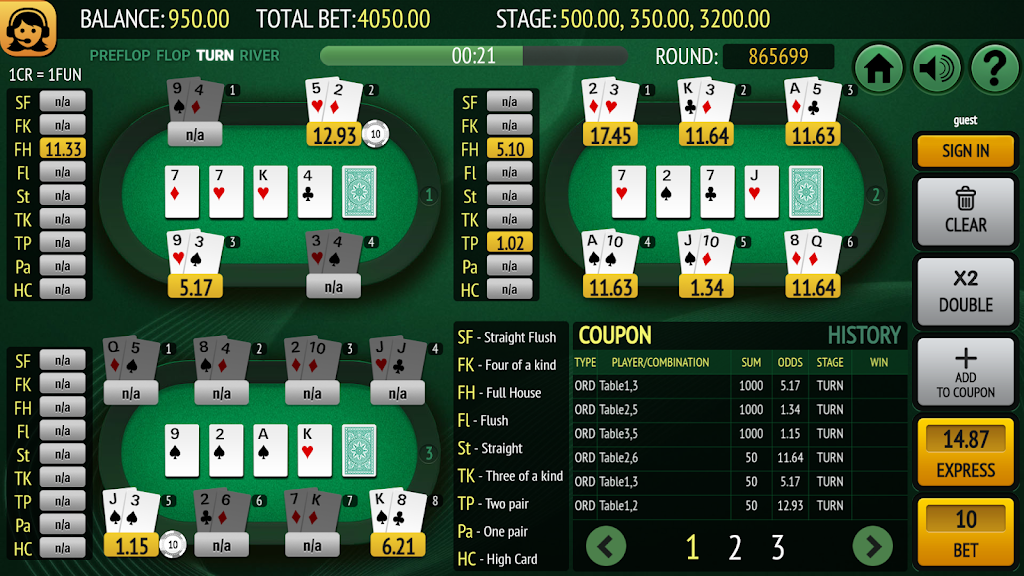 Bet on Poker Ảnh chụp màn hình 2