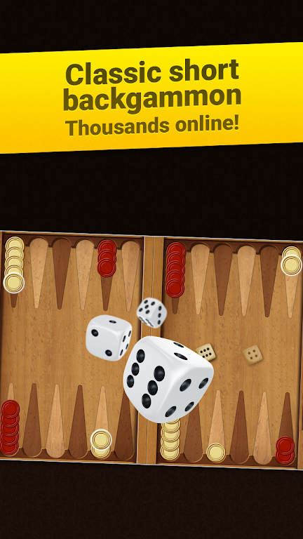 Backgammon Short Arena: Play online backgammon! Скриншот 0