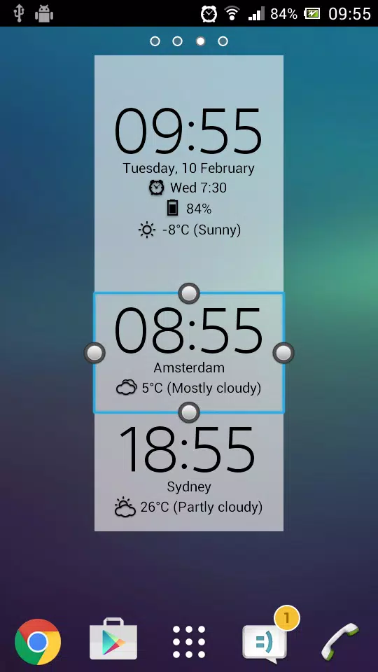 Digital Clock Widget Xperia應用截圖第3張