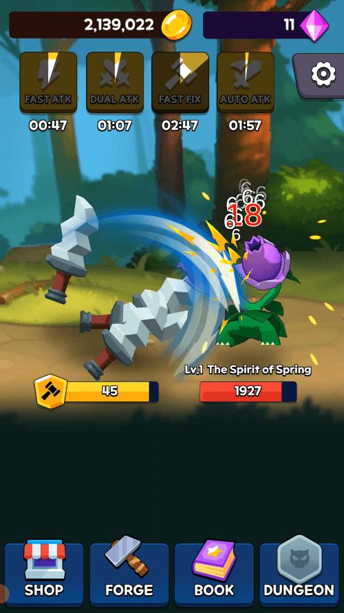Sword Clicker Schermafbeelding 2