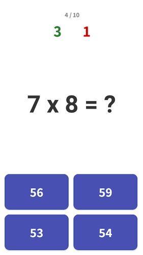 Times Table  - Learn Math應用截圖第2張