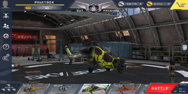 Schermata SkyBreakers Helicopters 0