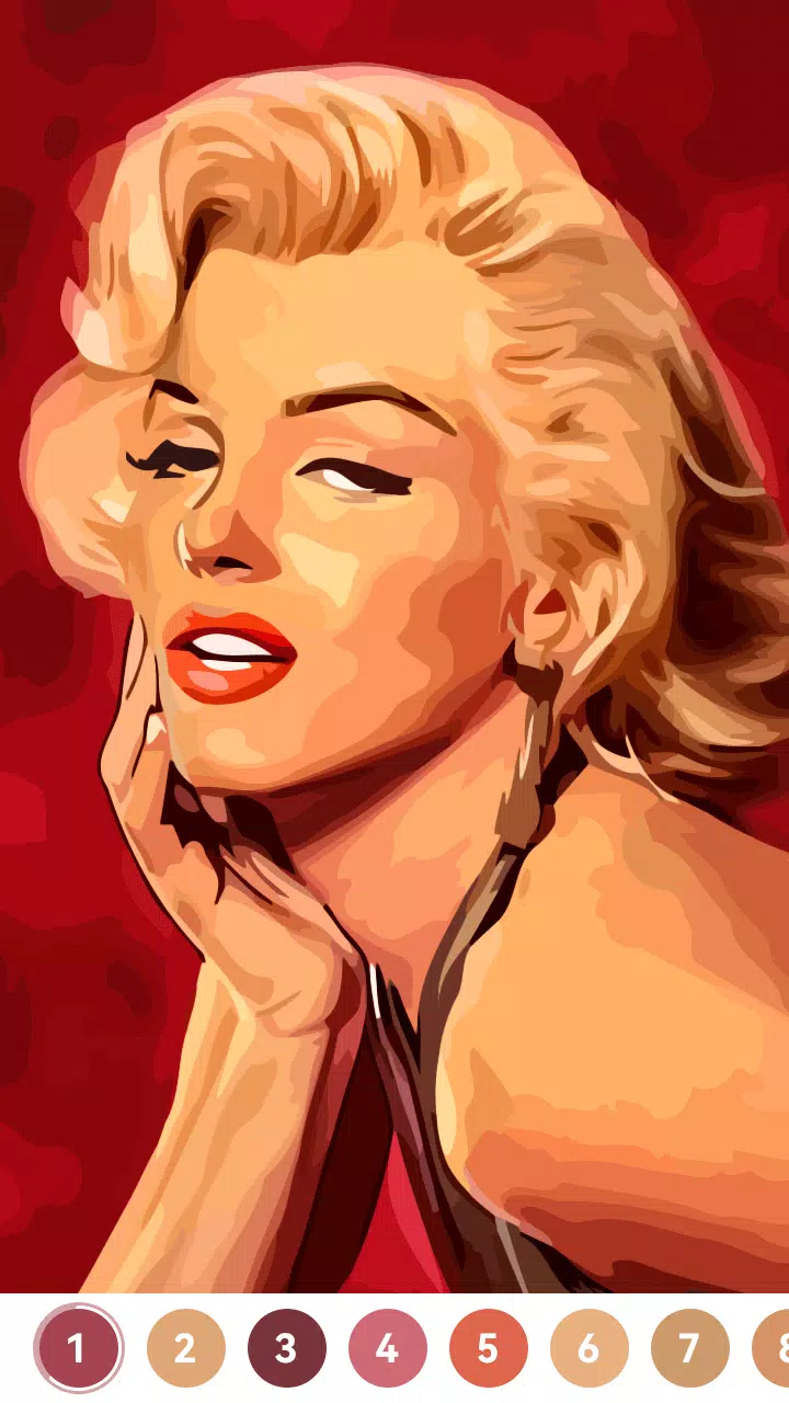 Celebrity Paint by Number Game Captura de tela 3