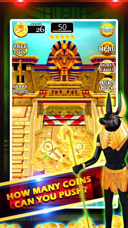 Gold of King Pharaoh Egypt - Coin Party Dozer ภาพหน้าจอ 2