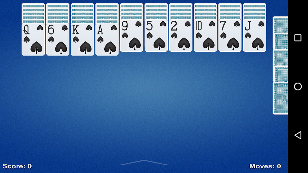 Spider Solitaire Game Screenshot 0