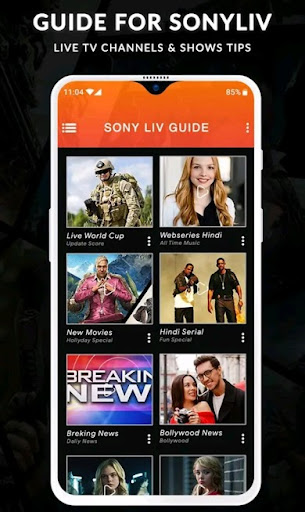 SonyLiv - Live TV Shows, Cricket & Movies Guide Ekran Görüntüsü 2