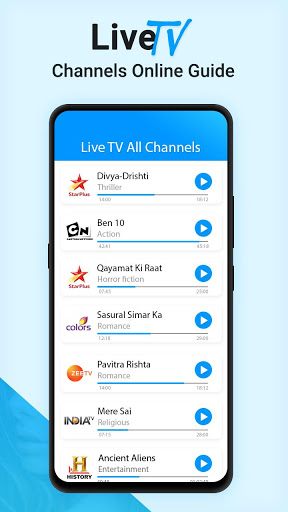 Live TV Channels Free Online Guide स्क्रीनशॉट 0