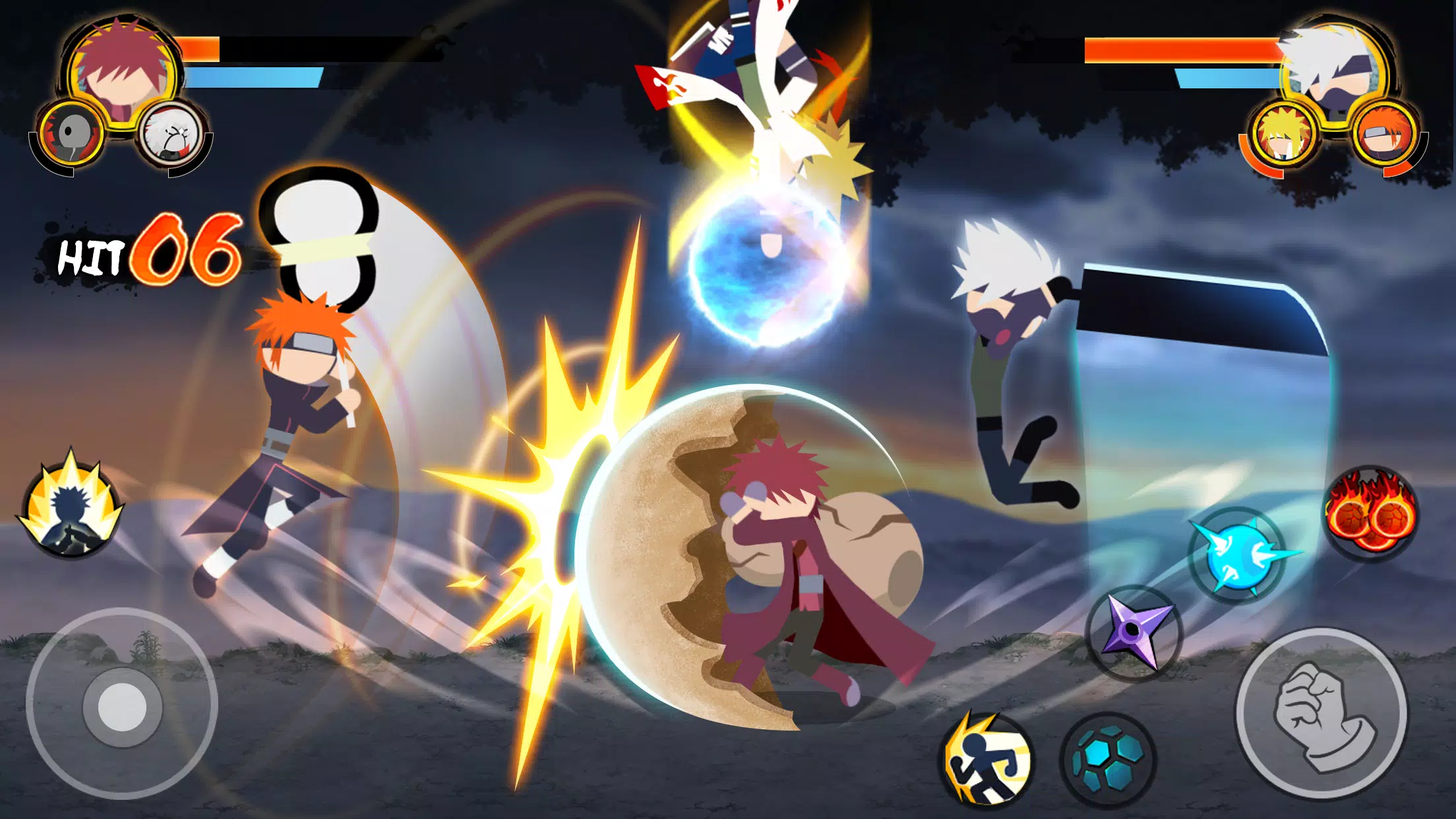 Stick Ninja - 3v3 Battle ဖန်သားပြင်ဓာတ်ပုံ 3