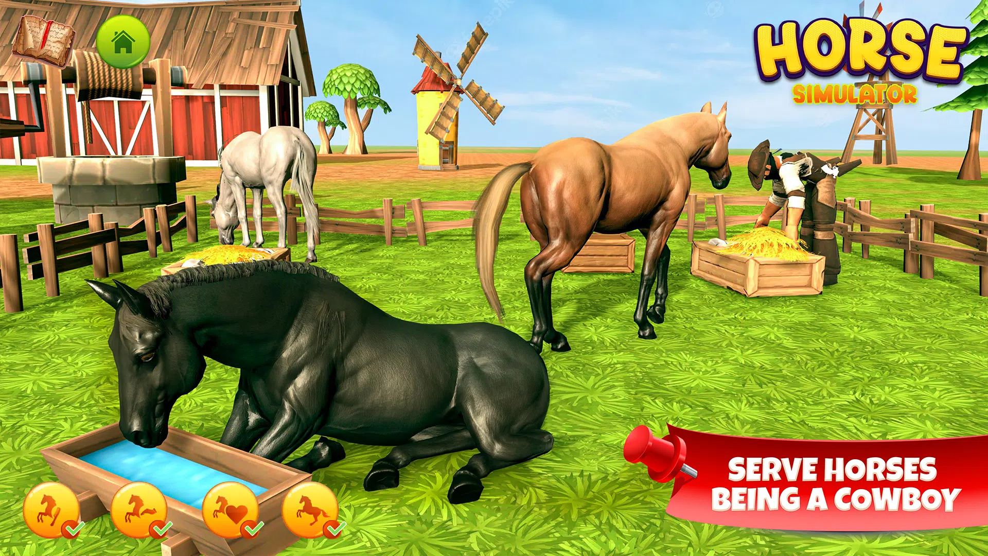 Horse Simulator Family Game 3D Screenshot 1