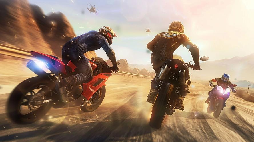 Highway Bike Attack Race Game應用截圖第2張