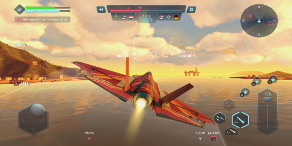 Sky Warriors: Airplane Games Tangkapan skrin 2