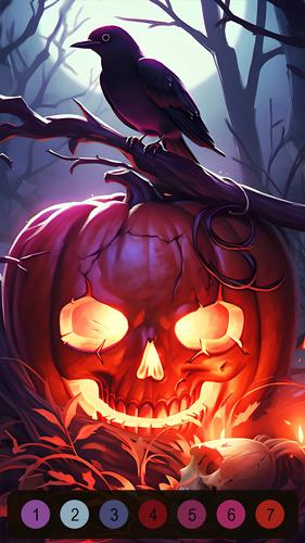 Halloween Witch Coloring Games應用截圖第2張