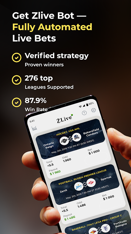 Live Bet Zlive スクリーンショット 0
