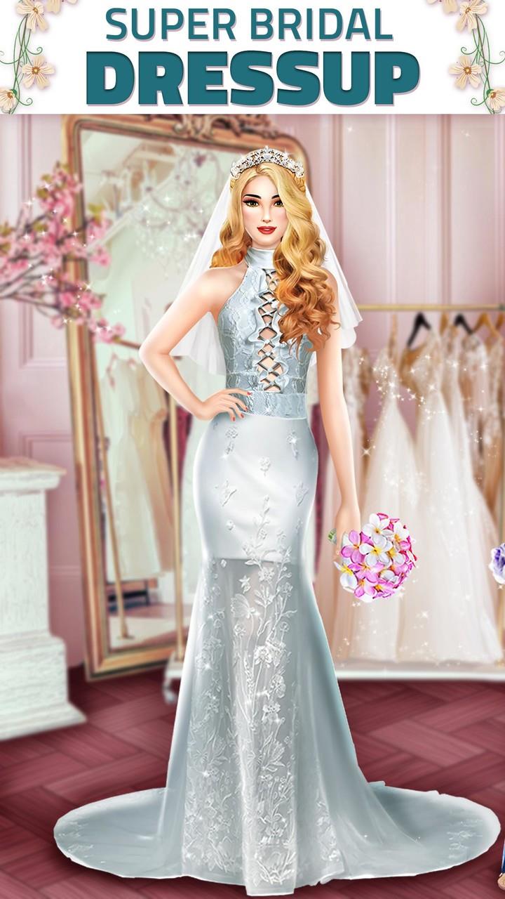 Super Wedding Dress Up Stylist Schermafbeelding 0