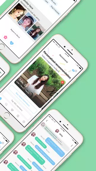 WowU– Face recognition Dating, Meet Singles & Chat Zrzut ekranu 1