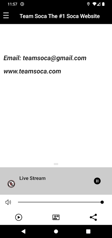 Schermata Team Soca 0