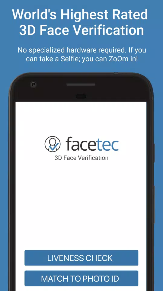 FaceTec Demo ဖန်သားပြင်ဓာတ်ပုံ 0