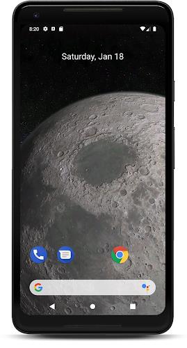 Moon 3D Live Wallpaper Tangkapan skrin 0