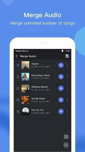 Free Music Editor - Audio, MP3, MP4 スクリーンショット 1