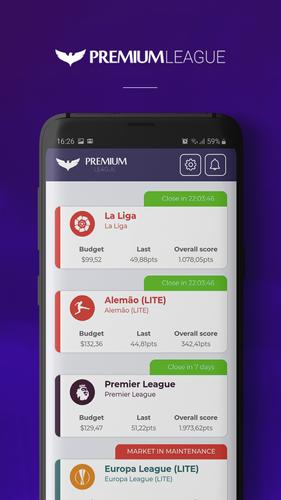 Premium League Fantasy Game Capture d'écran 1