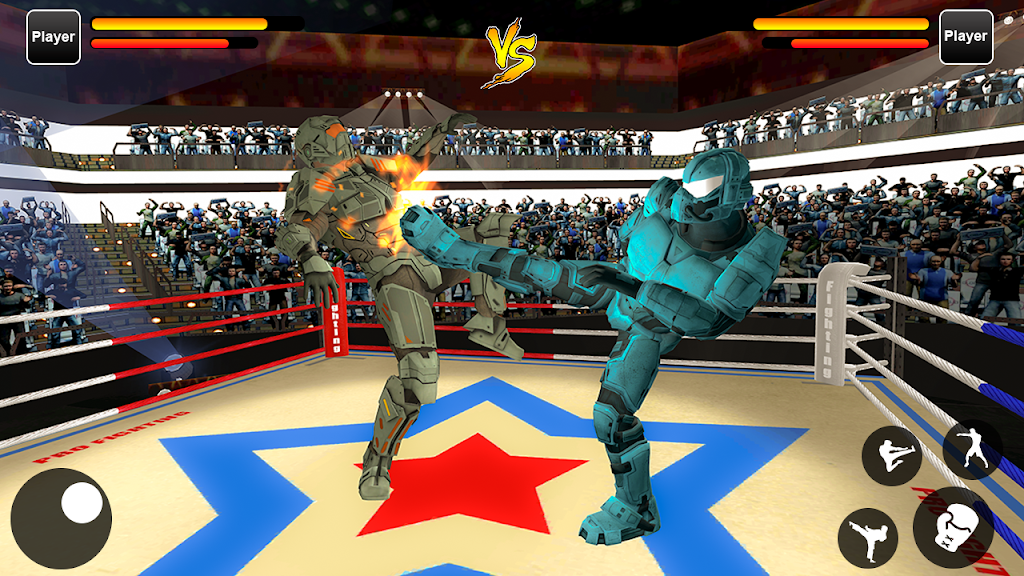 Robot Ring Fighting Real Robot VS Superhero Robot स्क्रीनशॉट 1