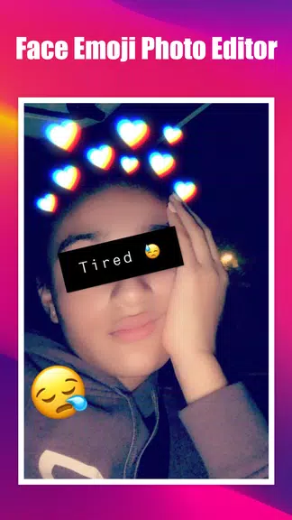 Face Emoji Photo Editor ဖန်သားပြင်ဓာတ်ပုံ 1