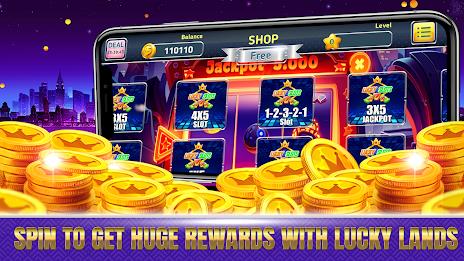 Lucky Lands Slots Money Casino Capture d'écran 1