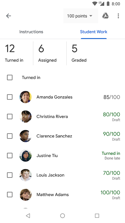 Google Classroom ဖန်သားပြင်ဓာတ်ပုံ 3