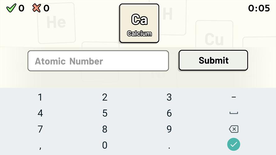 Periodic Table Quiz Ảnh chụp màn hình 3